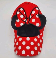 Disney Minnie Mouse Youth Girls Hat Cap Red Bow Polka Dots