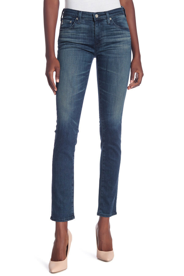 NWT AG Adriano Goldschmied The Prima Cigarette Leg Jeans 28/6 Years Strong Wind image 2