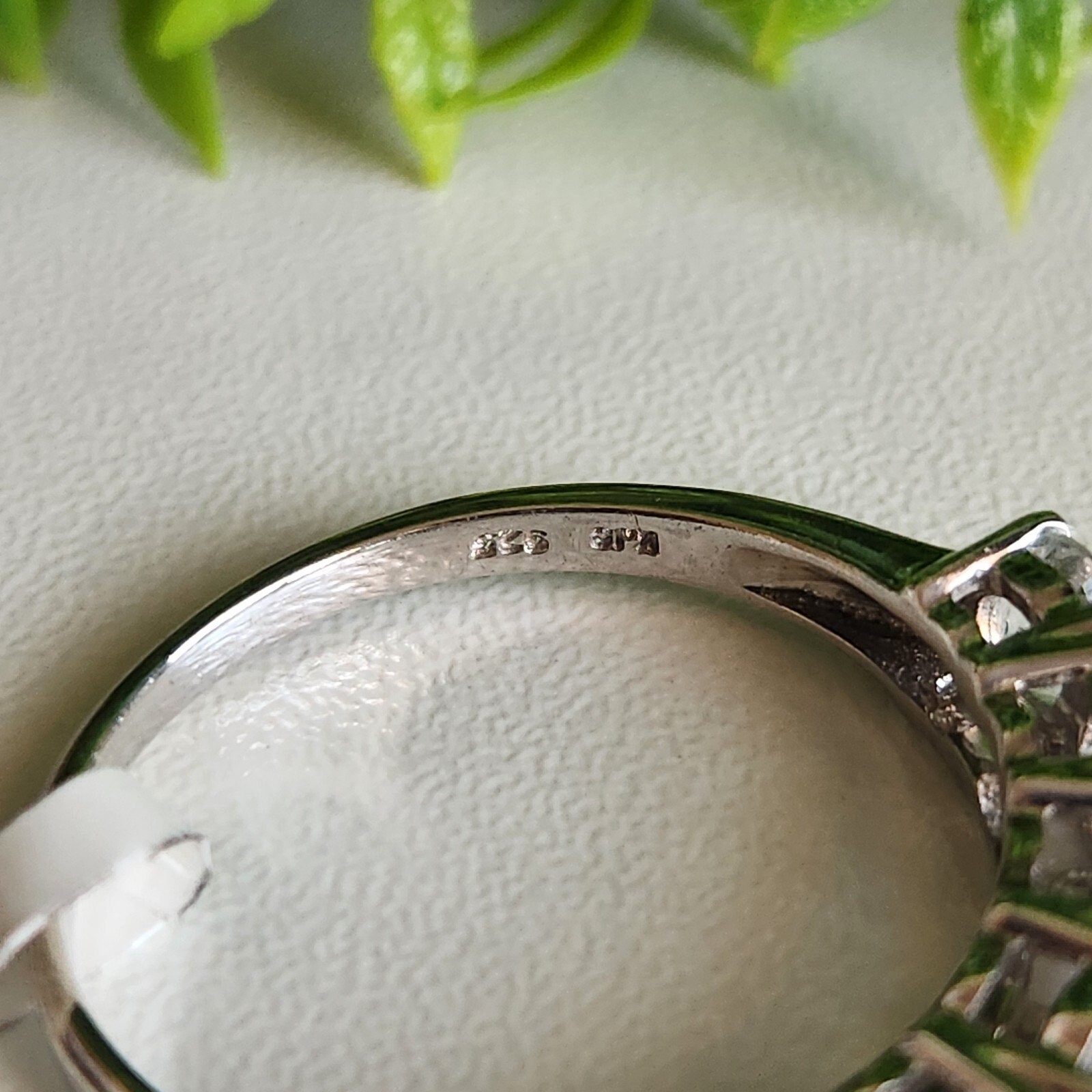 925 Sterling Silver 5 Stone Ring - image 3