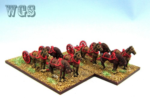 15mm Seven Years War WGS Painted Hanoverian horse limber HC4 - 第 1/6 張圖片