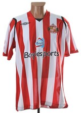 SUNDERLAND ENGLAND 2008/2009 HOME FOOTBALL SHIRT UMBRO SIZE XL ADULT