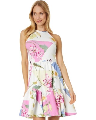 Ted Baker London Ketrina Floral Print Skater Dress Ted Baker Sz 1 US Sz 2 $285