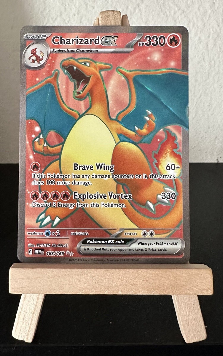 Charizard Ex Rarest Versions Charizard Ex Pokemon 183/165 Full Art Ultra Rare - Pokemon 151 Single ...