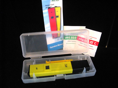 PH Tester PH-107 Pocket Size Soil PH Meter Water Acidity Meter PH Tester UNUSED