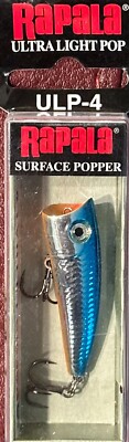 rapala ultra light pop ULP-4 surface popper 1.5'' topwater
