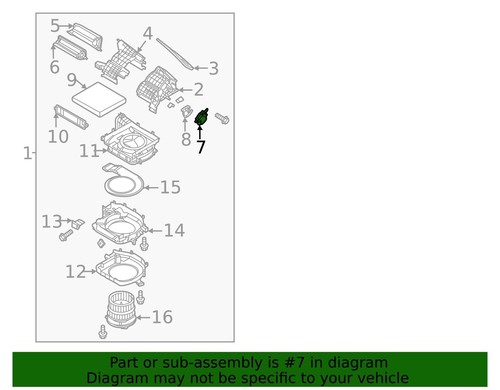 NEW OEM Blower Motor Fan Actuator 97154F2900 for Hyundai Elantra 2021-2024 - Picture 3 of 7