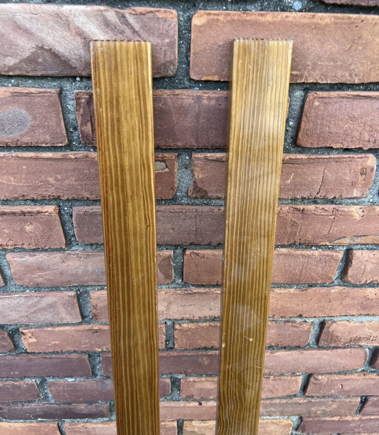 Nordic Track Ski Exercise Machine Replacement Part Pair Wood Skis Only