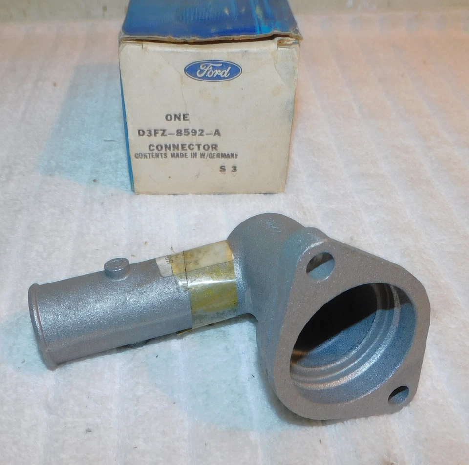 Ford Pinto Bobcat 1973 1974 NOS 2.0 carcasa termostato conector de salida de agua Foto 4 de 4