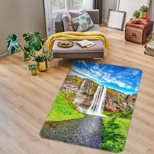 3D Waterfall View NAO8364 Game Rug Mat Elegant Photo Carpet Mat Fay