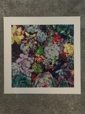 Diamond Art Painting finished 30 x 30 Succulents mounted on canvas