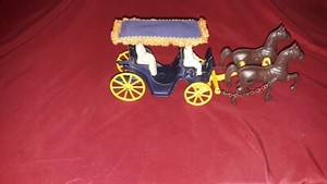 Stanley Cast Iron Two Horse Surry in Original box New never used.