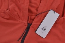 C.P. (CP) Company NWT Full Zip Lightweight Hooded Sweatshirt Size M in Coral Red