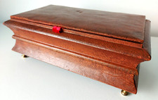 19th Century Red Imitation Leather Covered Box