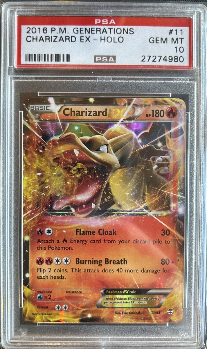 2016 Pokemon Generations EX Charizard #11 - PSA 10 | eBay