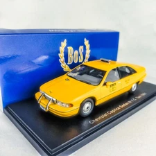 RARE!!! BOS 1/43 Scale Resin Chevrolet Caprice Sedan N.Y.C TAXI 1991-Model Car