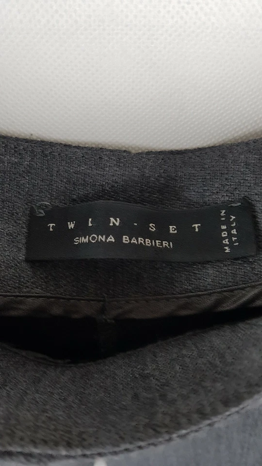 TWIN SET SIMONA BARBIERI PANTALONI CASUAL DONNA SKINNY LEG PULL MISTO LANA TG XL - Immagine 4 di 4