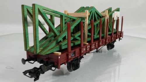 Marklin HO 46362 Stake Car with Building Supplies Load - One Time Series 2003 - Picture 7 of 12