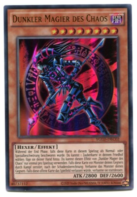 Yu-GI-OH Dunkler Magier des Chaos Ultra Rare YGLD-DEC02