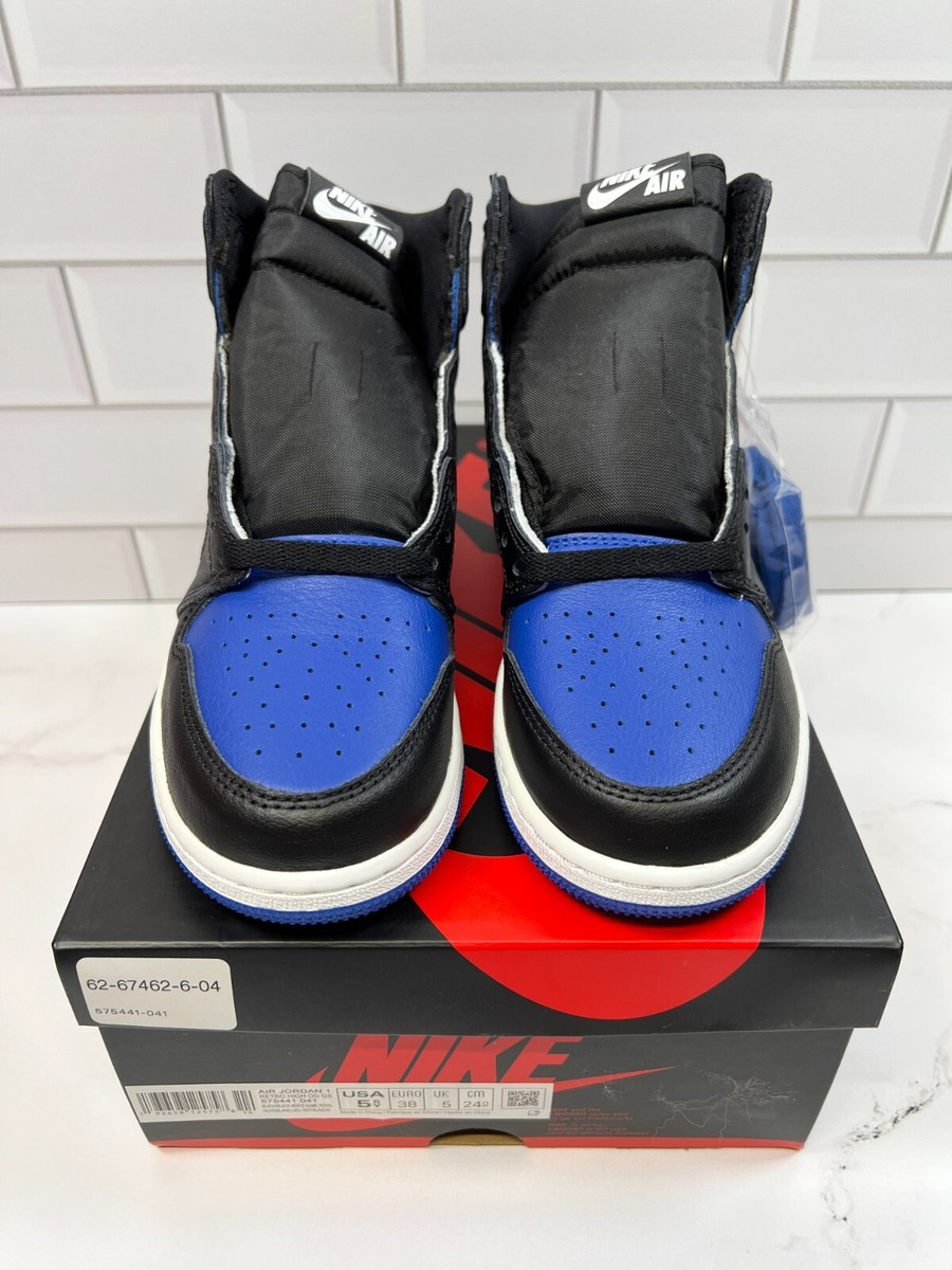 Nike Retro Air Jordan Royal Toe Blue 1s 1 GS | eBay