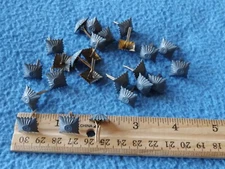 Vintage - LOT OF 25 East German GREY Rank Pips Insignia 