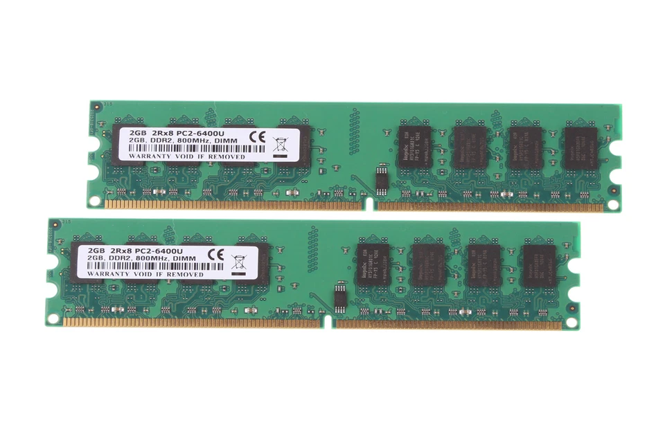 4GB 2X 2GB 2RX8 PC2-6400U 240PIN DDR2 800MHz CL6 DIMM Desktop For Intel Memory - Image 3 of 4