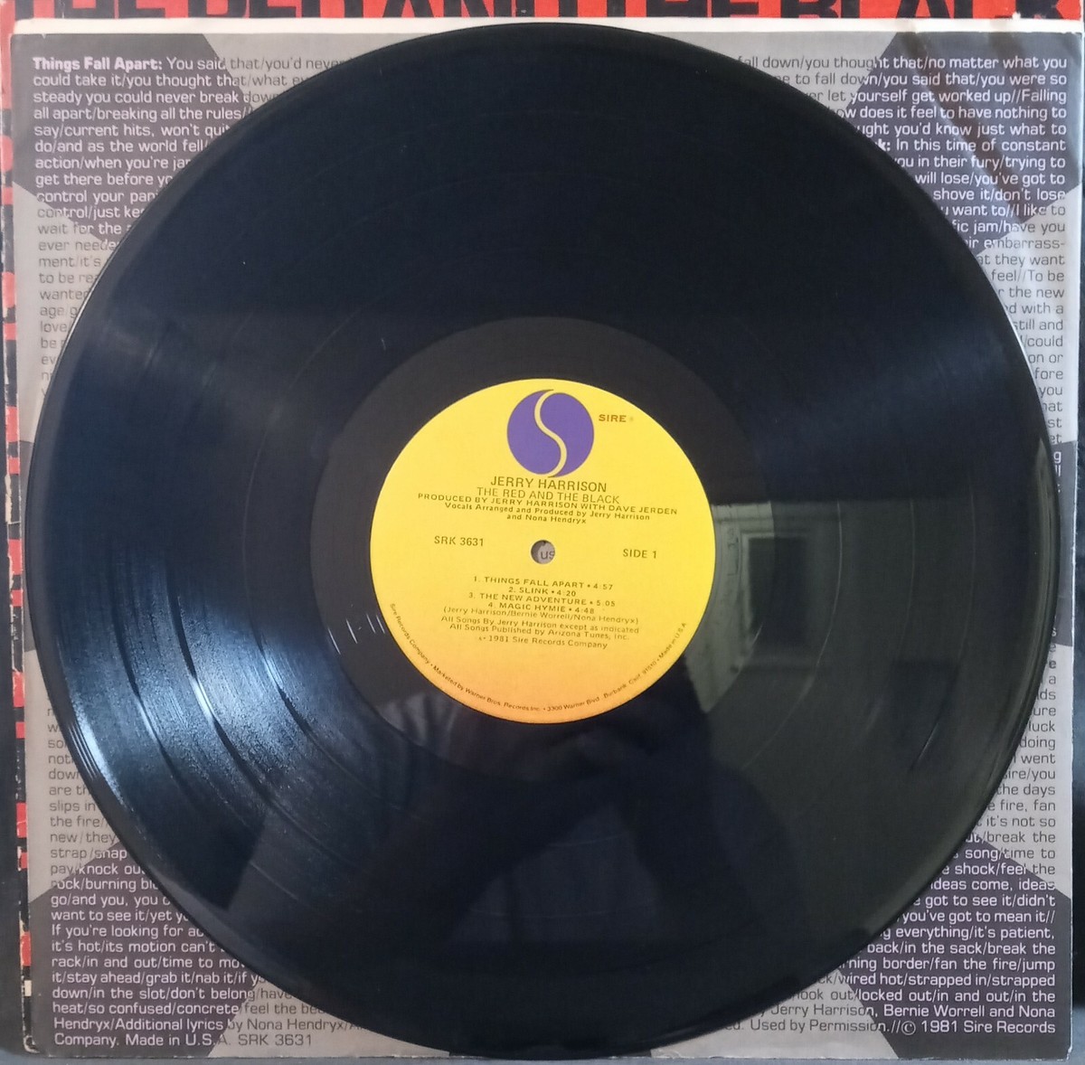 Jerry Harrison (Talking Heads) - The Red & The Black - 1981