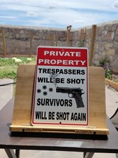 Private Property Funny Aluminum Sign 8x12 in