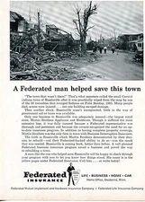 1966 Print Ad of Federated Insurance Co Russiaville IN Tornado Palm Sunday 1965