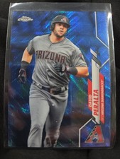 Topps 2020 Chrome David Peralta #15 Blue Wave Refractor /75 Diamondbacks