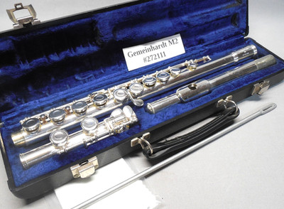 Gemeinhardt Silver Plated Flute  w/  Case -  New Pads - Overhauled - Guaranteed