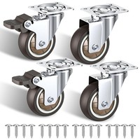 MöBelrollen 50Mm Lenkrollen 4Er Set Mit Bremsen 120Kg Tragkraft FüR MöBel