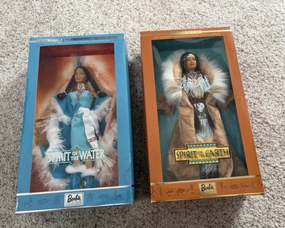 NEW Mattel 2001 & 2002 Barbie Spirit of the Earth & Water Native American Doll