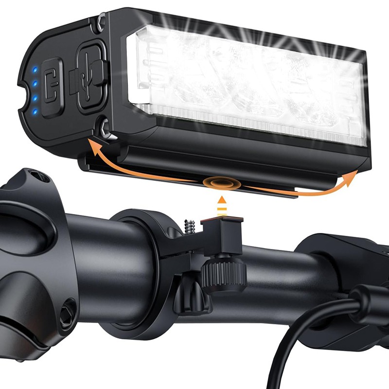 Waterproof Super Bright LED Bike Light USB Rechargeable Bicycle Front Headlight✨