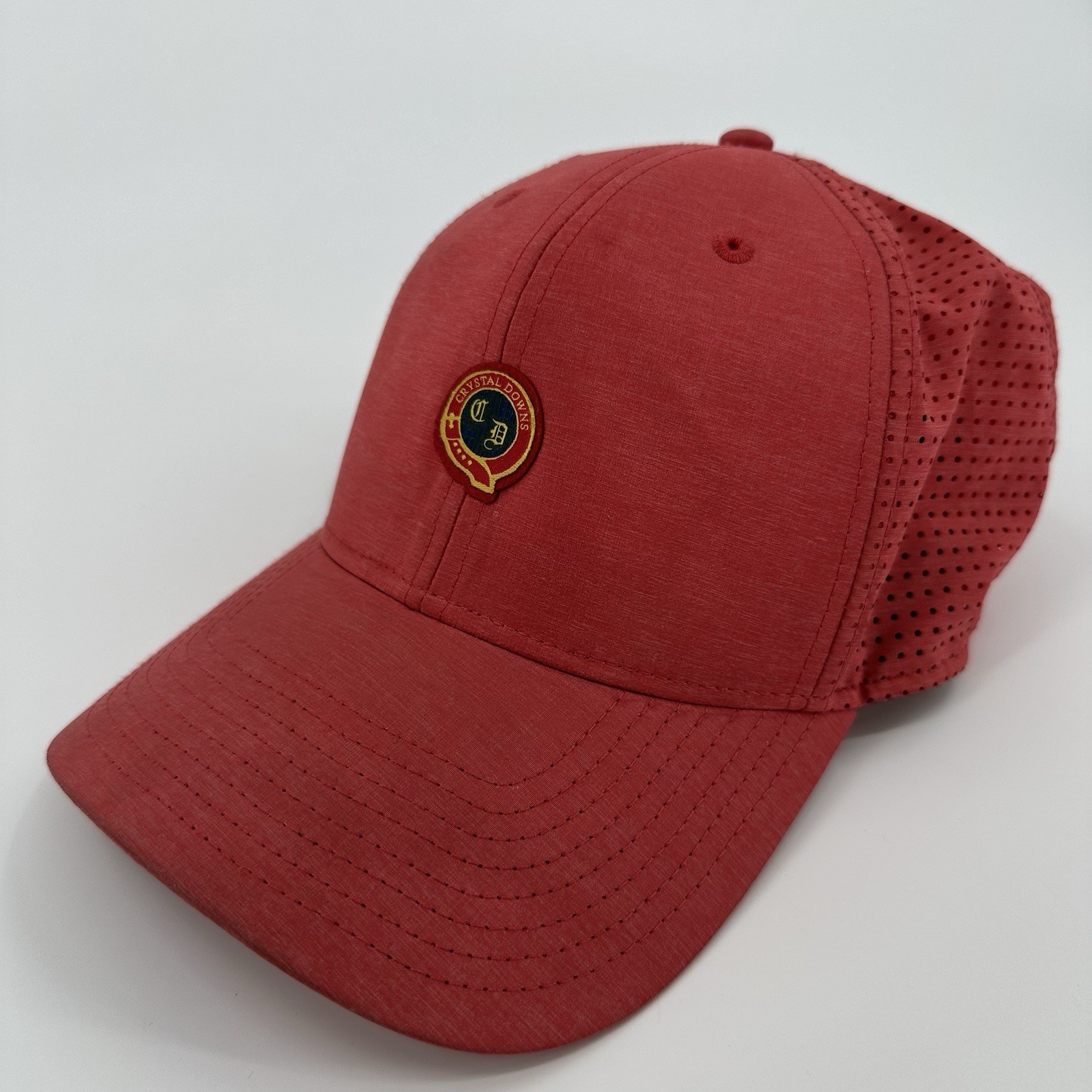 Crystal Downs Golf Hat Red Strapback Cap American… - image 1