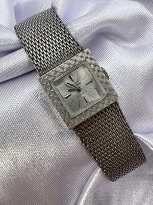 Vintage 17 jewel GERMINAL VOLTAIRE stainless steel watch Wind Up Mesh Like Band