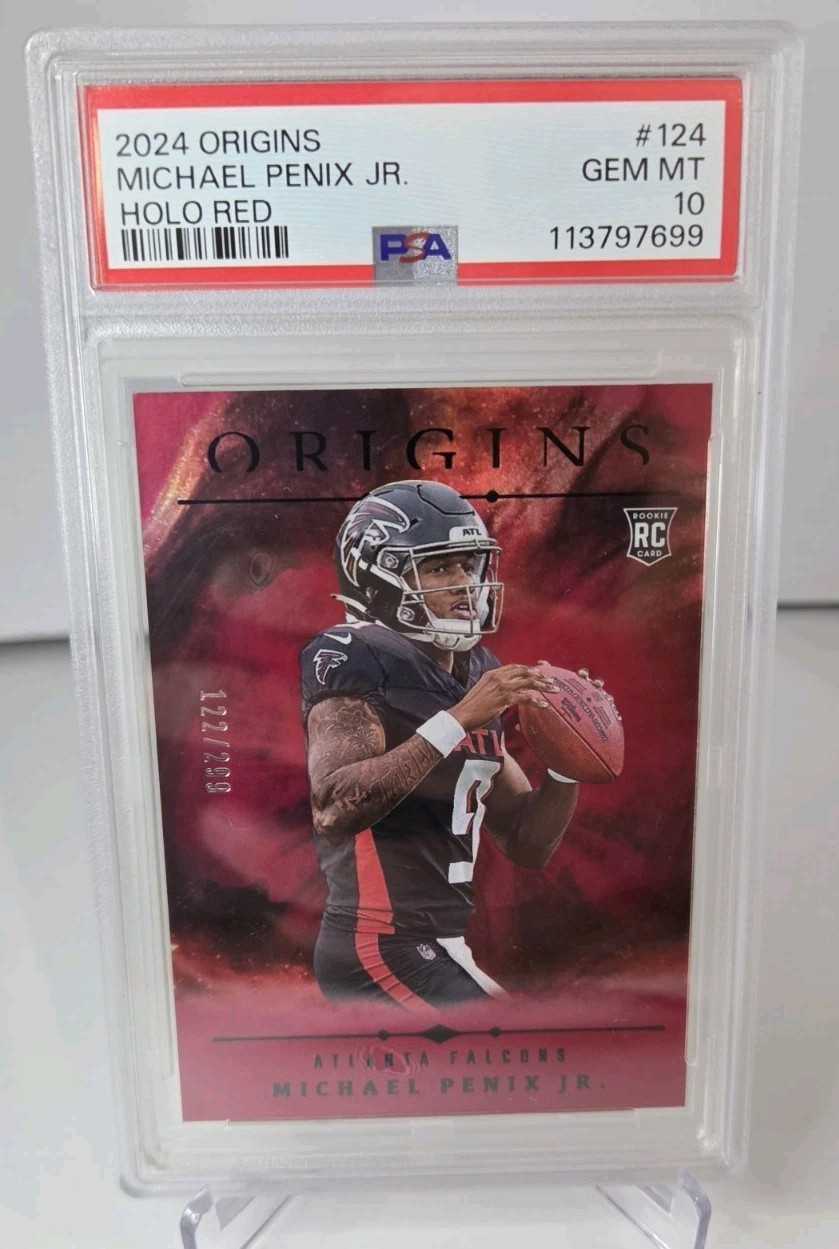 Michael Penix Panini Origins #124 Red Holo