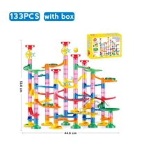 Marble Race Run Blocks Maze Ball Track Building Blocks Plastic Funnel Slide DIY