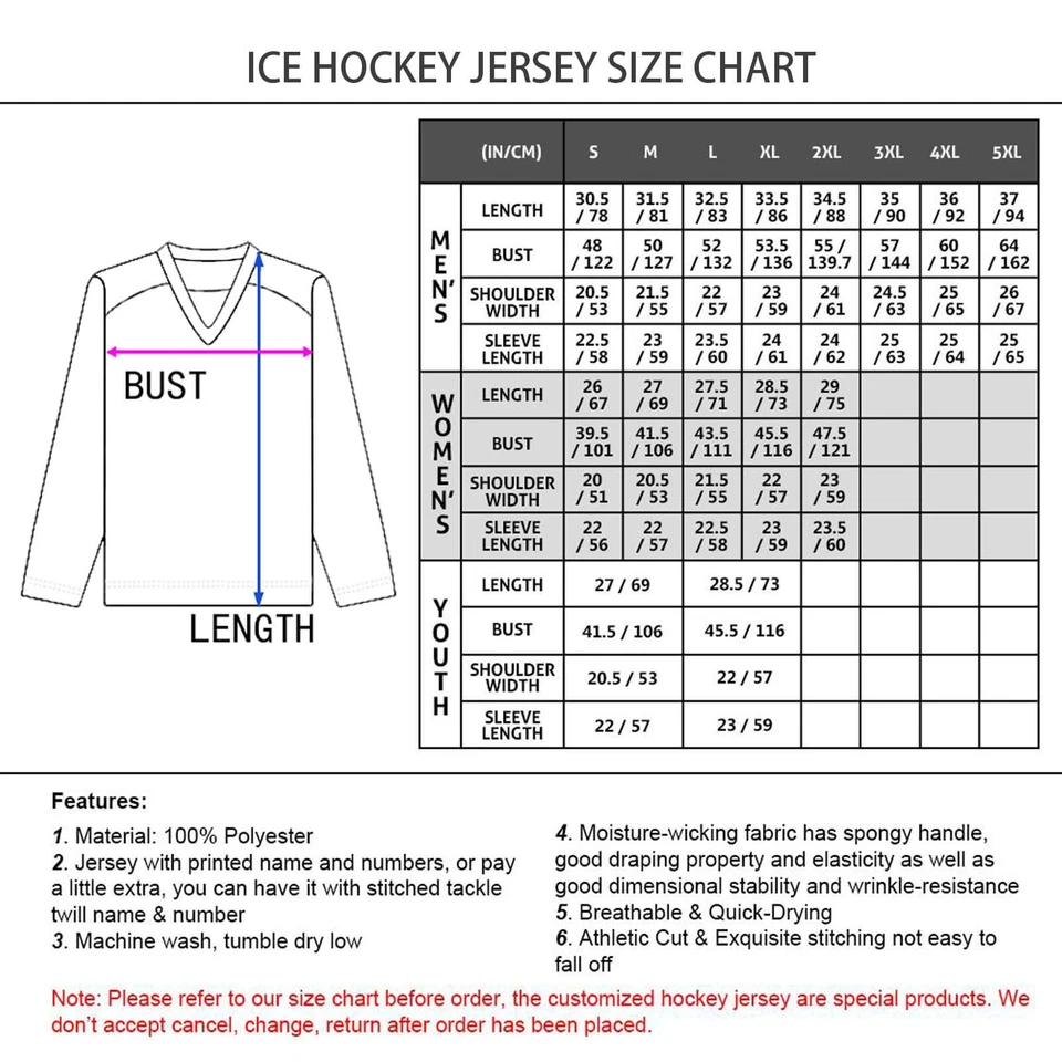 Camiseta deportiva de hockey de práctica personalizada - Número de nombre personalizado para juegos y ropa informal Foto 2 de 2