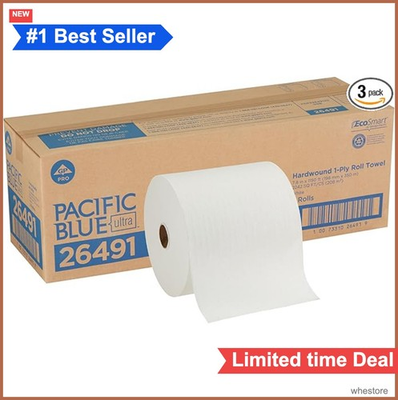 #ad Hardwound Paper Towel Rolls 3 Pack 1150 Feet Recycled For Dispensers Bulk $88.34