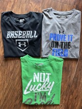 Under Armour T Shirts Youth Size Small Lot Of 3 EUC 