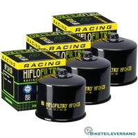 3X Hiflo Premium ÖLfilter HF124RC Racing