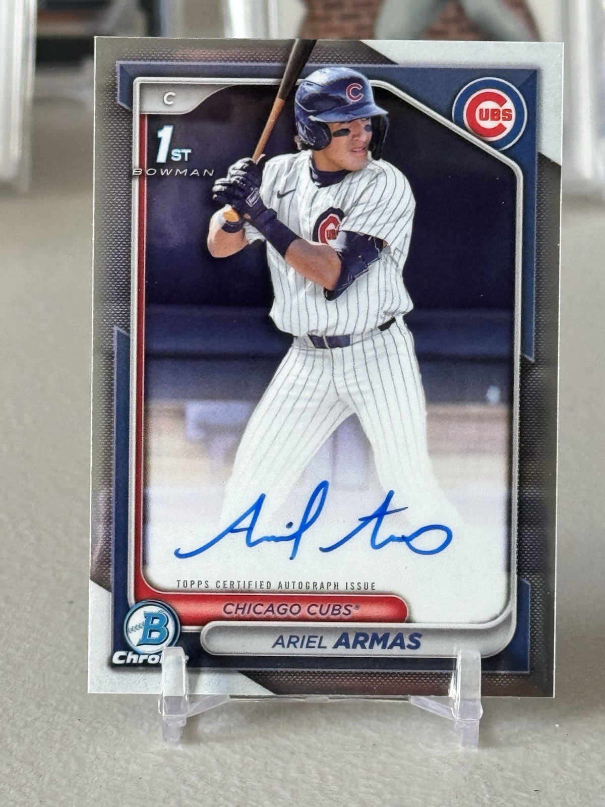 2024 Bowman Draft Chrome Prospect Auto Ariel Armas #CPA-AA (AU, RC) Chicago Cubs