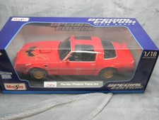 118 Maisto 1978 Pontiac Firebird Trans-am Ta6.6 Red Diecast Car 31464-mib