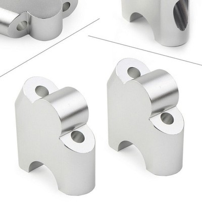 HandleBar Bar Risers Mount Clamp Adapter Silver Fit BMW F800R 2015-2017 2016
