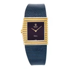Rolex Vintage King MIDAS Cellini 4015 18k Yellow Gold Blue Dial Hand Wind 28mm
