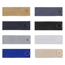 8 PCS Elastic Pants Button Waist Extenders Waistband Expander for Jeans Pants