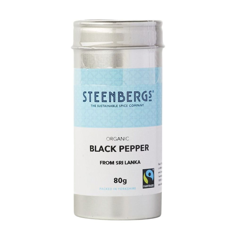 Steenbergs Organic Fairtrade Black Pepper 80g Ground Spice