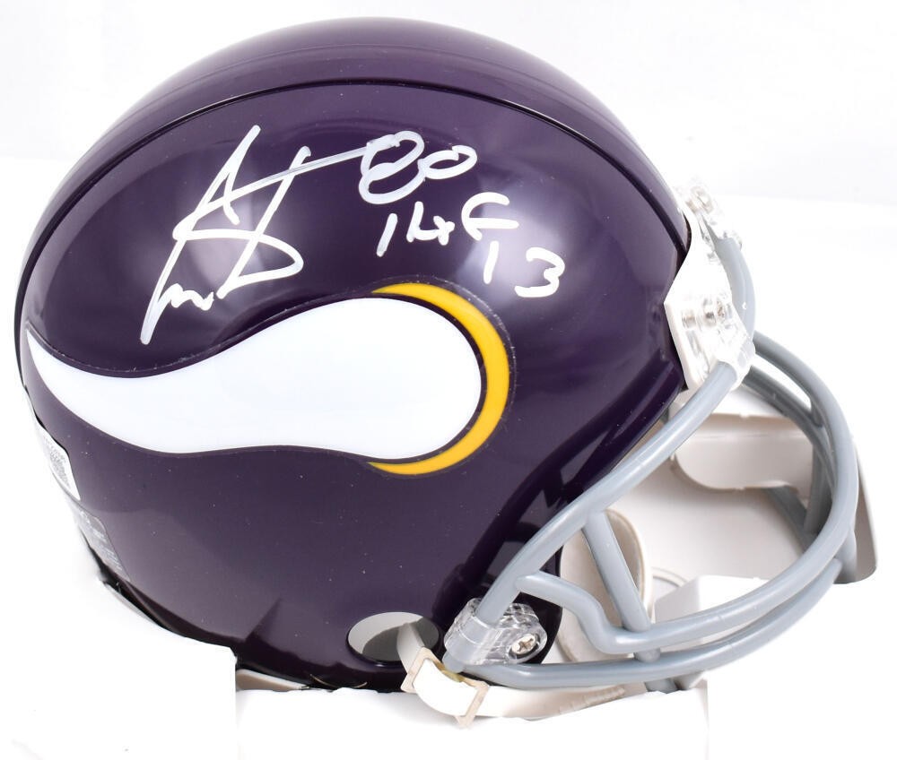 Cris Carter Autographed Signed Minnesota Vikings 61-79 Mini Helmet w/HOF-Beckett W Holo 