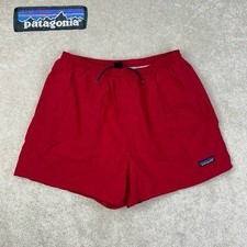 Vintage 90 s Patagonia USA Mens Baggies Red Lined Nylon 4 in Hiking Shorts L