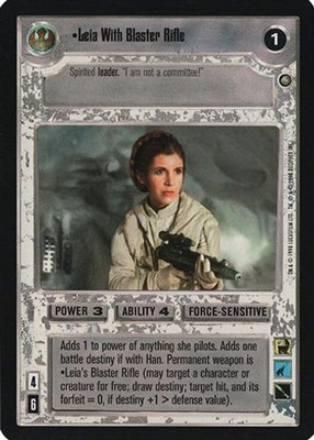 Leia mit Blastergewehr - Enhanced Premiere - Star Wars CCG